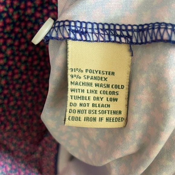 Donald Ross Mens Classic Fit Azalea Flower Print Jersey - NAVY MULTI size Large - Picture 5 of 8